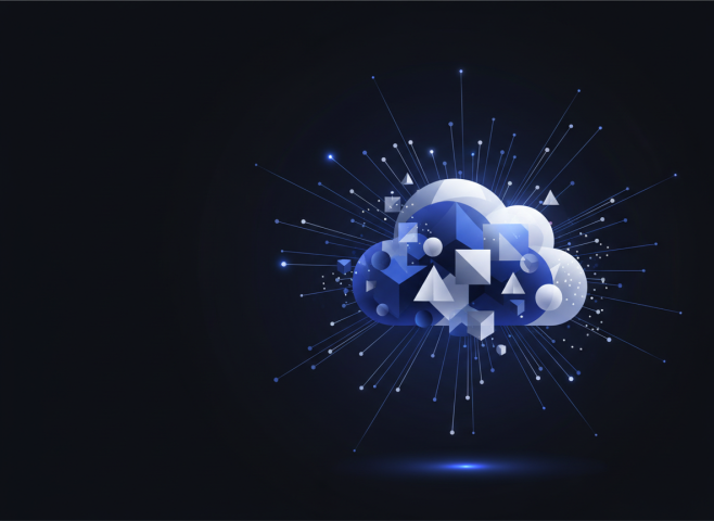 Web hosting ilustracija