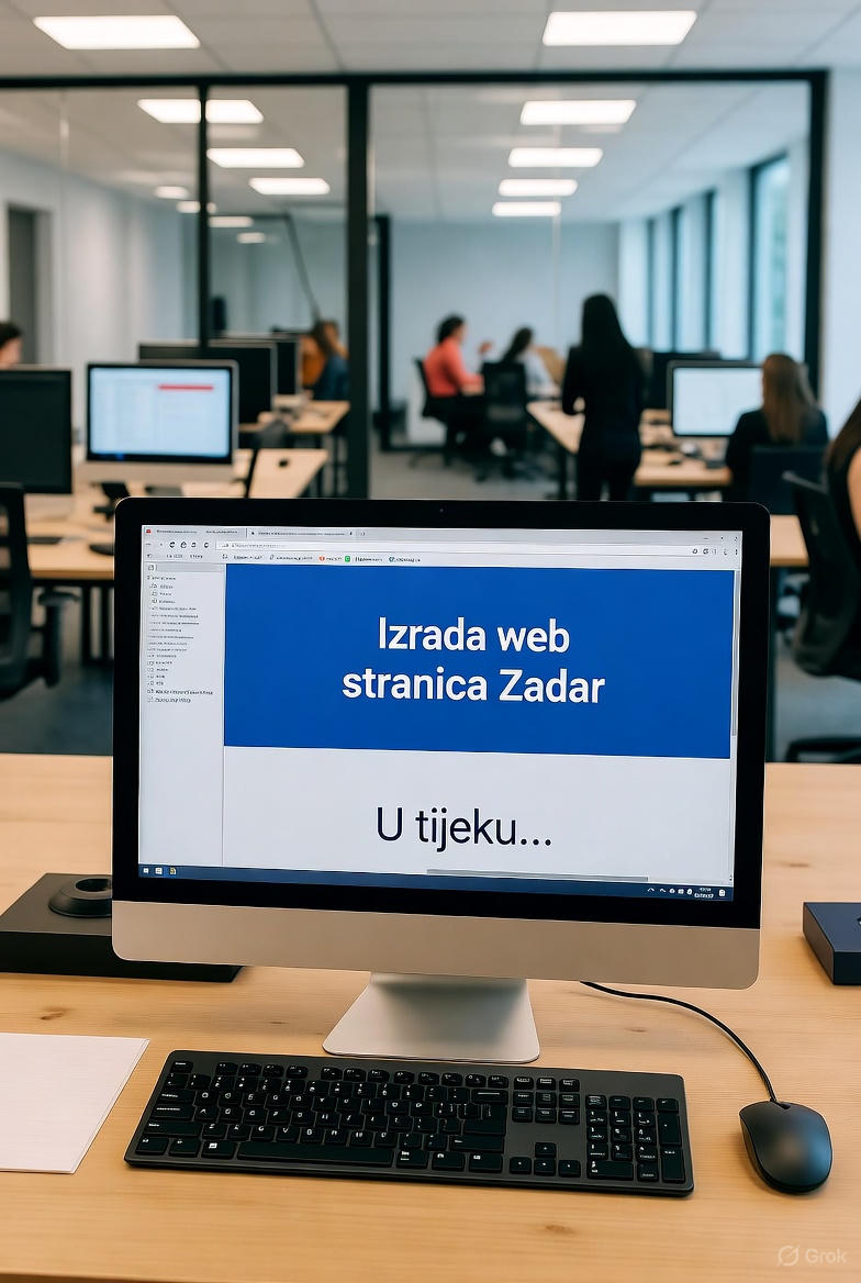 Proces izrade web stranica u uredu Zadar ICT tima.